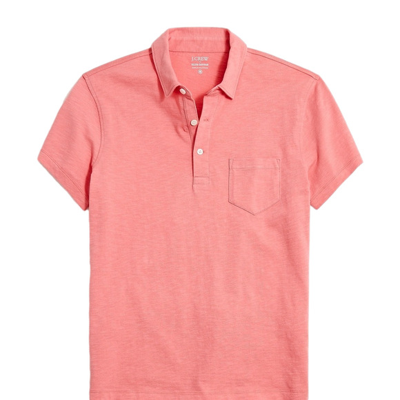 J. Crew Other - J. Crew Men's100% Cotton Coral Polo Shirt Size L